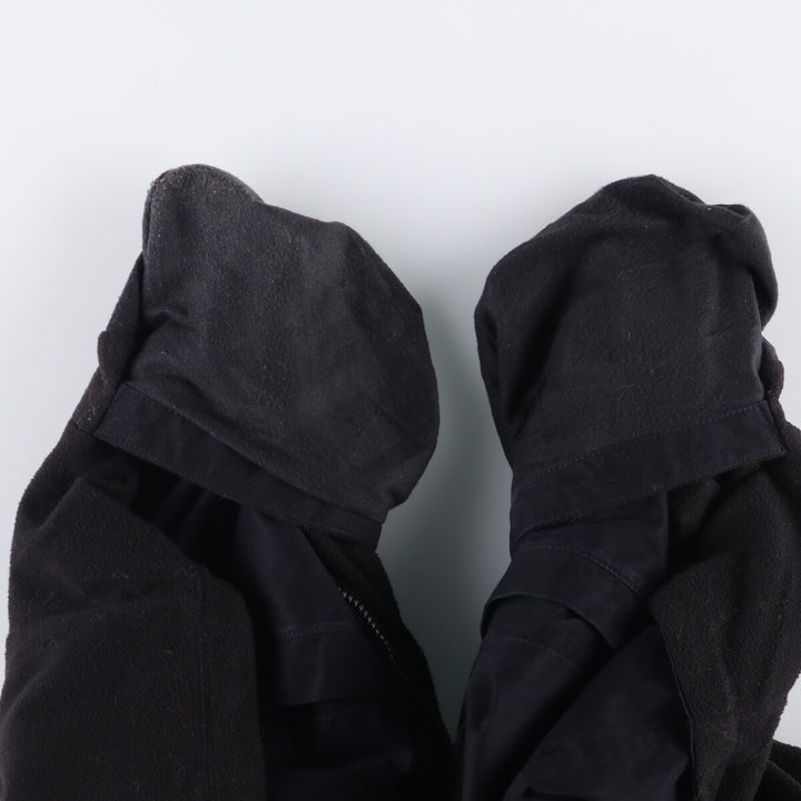 Nautica reversible fleece jacket, men's size L cotton black type Vintage Second Hand