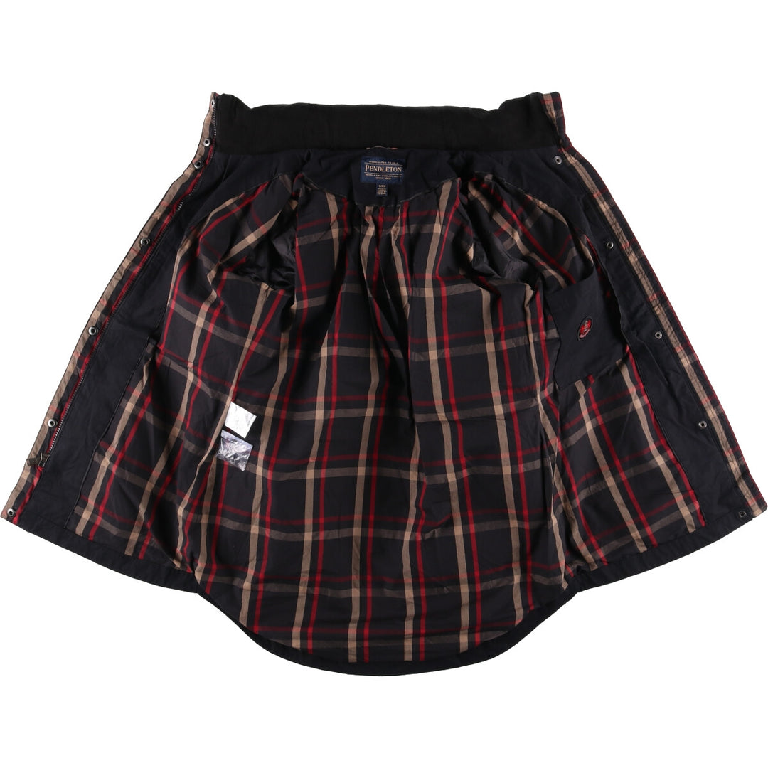 Pendleton Polyester x Cotton Jacket, Women's Size Small polyester black type Vintage Second Hand