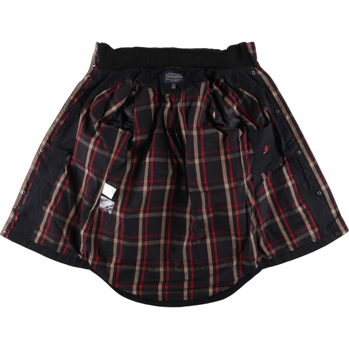 Pendleton Polyester x Cotton Jacket, Women's Size Small polyester black type Vintage Second Hand