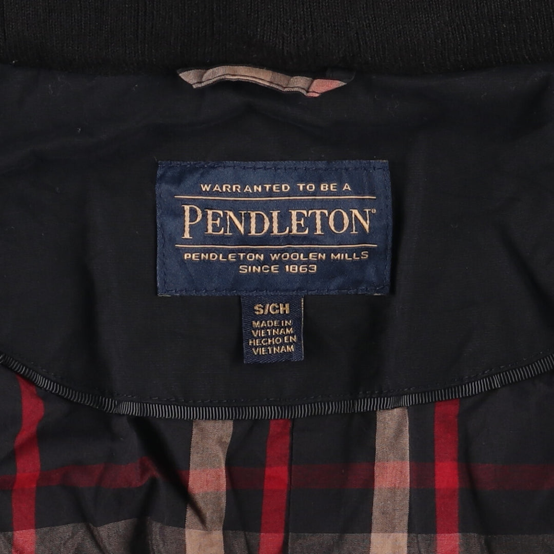 Pendleton Polyester x Cotton Jacket, Women's Size Small polyester black type Vintage Second Hand