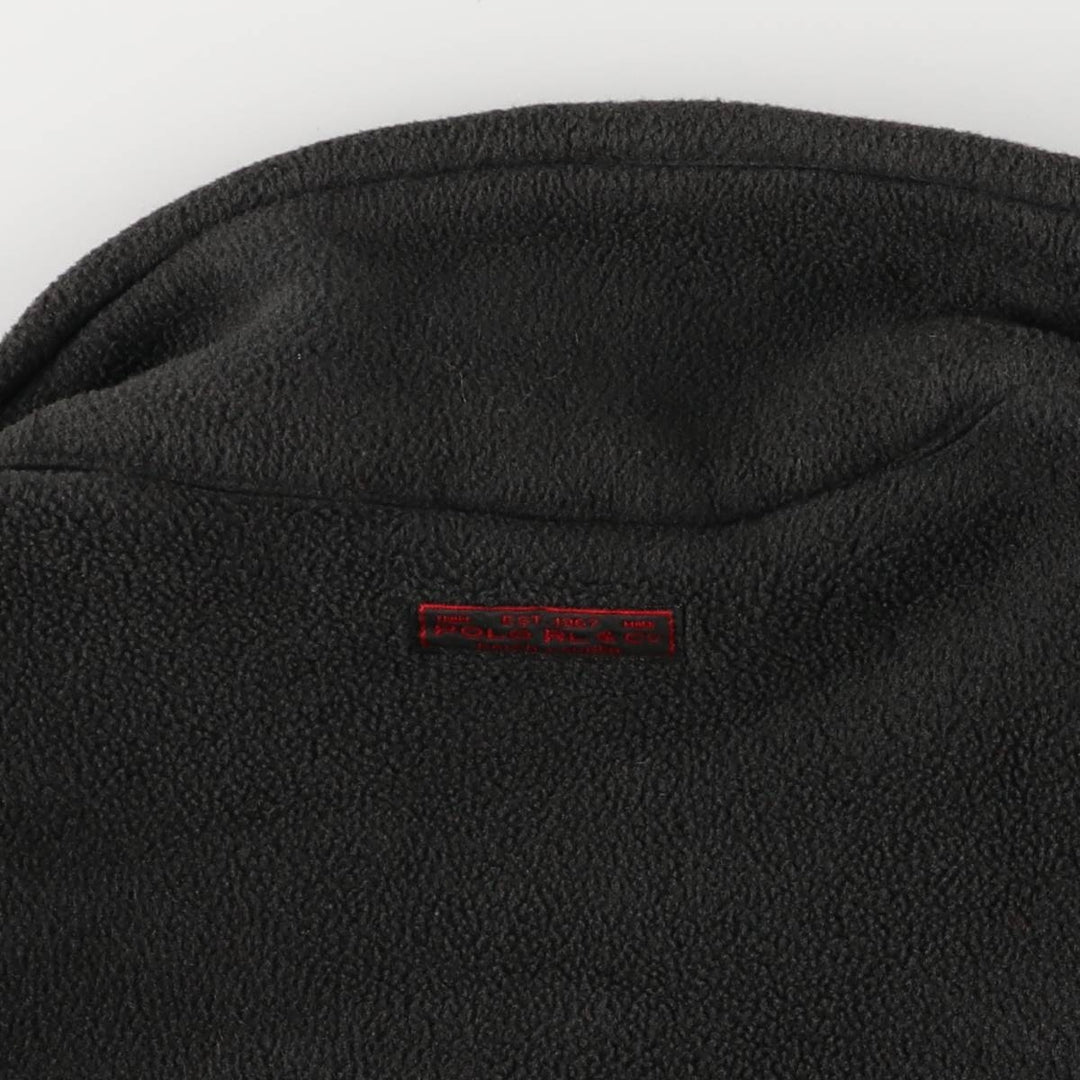 Ralph Lauren POLO by Ralph Lauren fleece jacket, men's size M polyester Green type dark green Vintage Second Hand