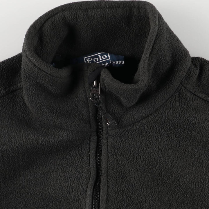 Ralph Lauren POLO by Ralph Lauren fleece jacket, men's size M polyester Green type dark green Vintage Second Hand