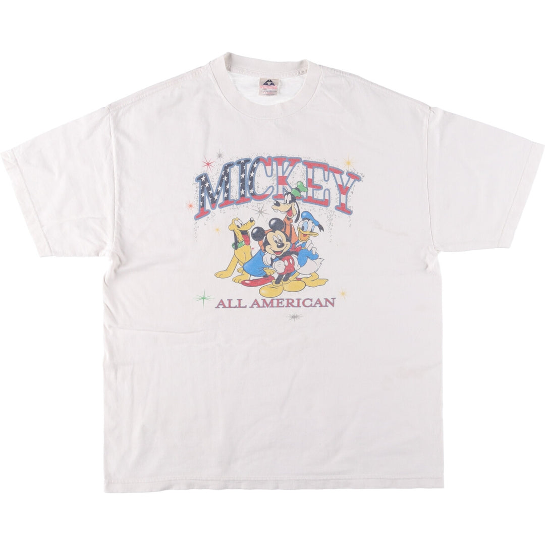 ALSTYLE DISNEY Character Print T-Shirt, Made in Mexico, Men's Size XL cotton white type Vintage Second Hand