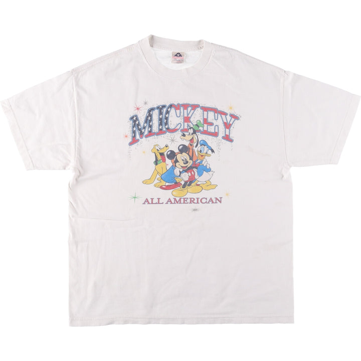 ALSTYLE DISNEY Character Print T-Shirt, Made in Mexico, Men's Size XL cotton white type Vintage Second Hand