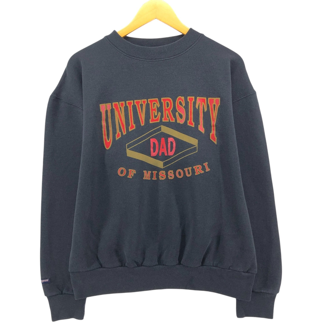 Vintage 90'S Jansport triple print college sweatshirt, men's size XL unclear black type Vintage Second Hand