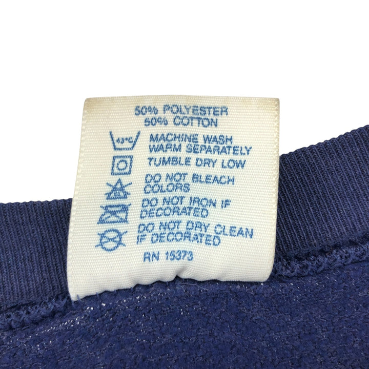 Vintage 1990'S Delta Penn State University college sweatshirt, made in the USA, men's size XXL polyester navy blue type Vintage Second Hand