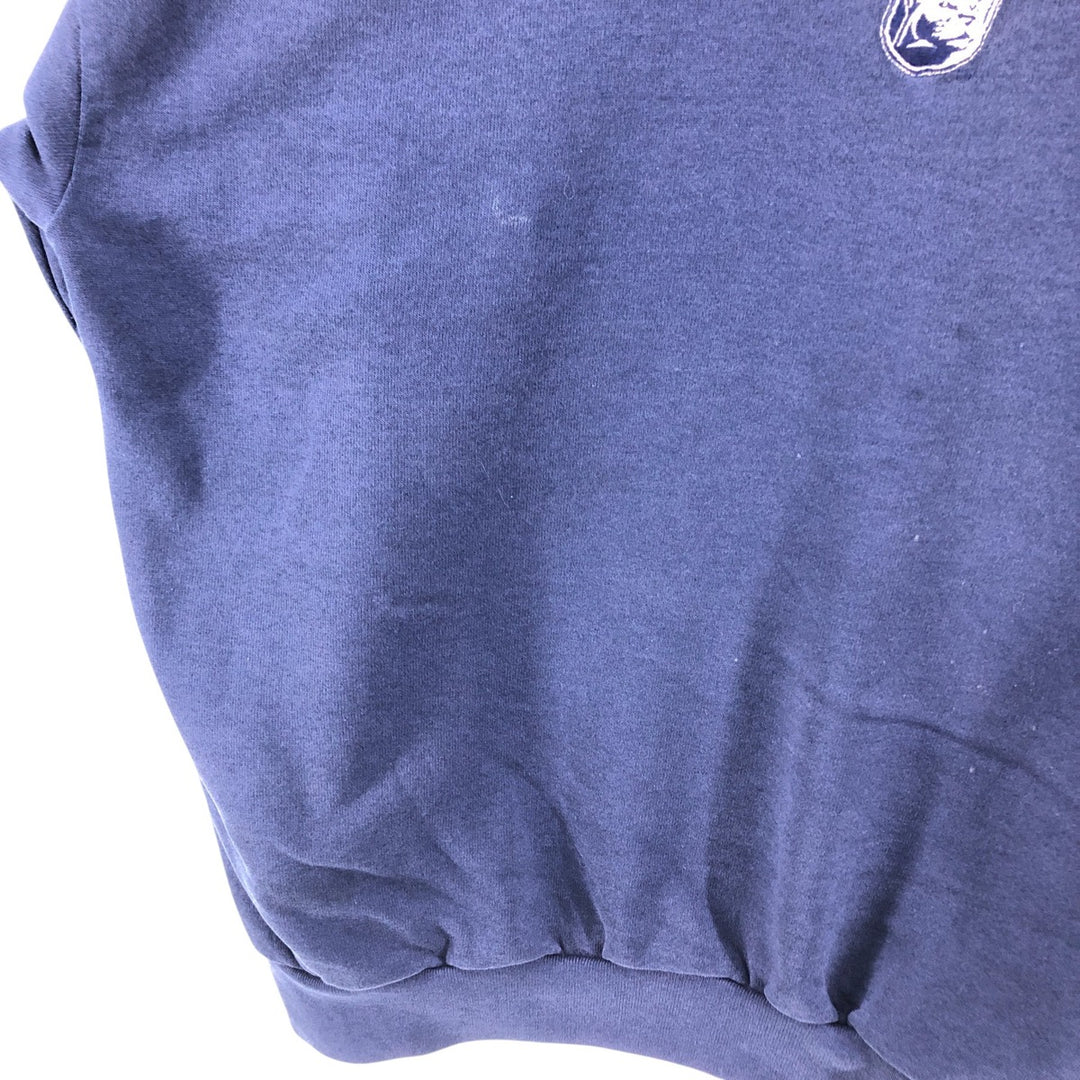 Vintage 1990'S Delta Penn State University college sweatshirt, made in the USA, men's size XXL polyester navy blue type Vintage Second Hand