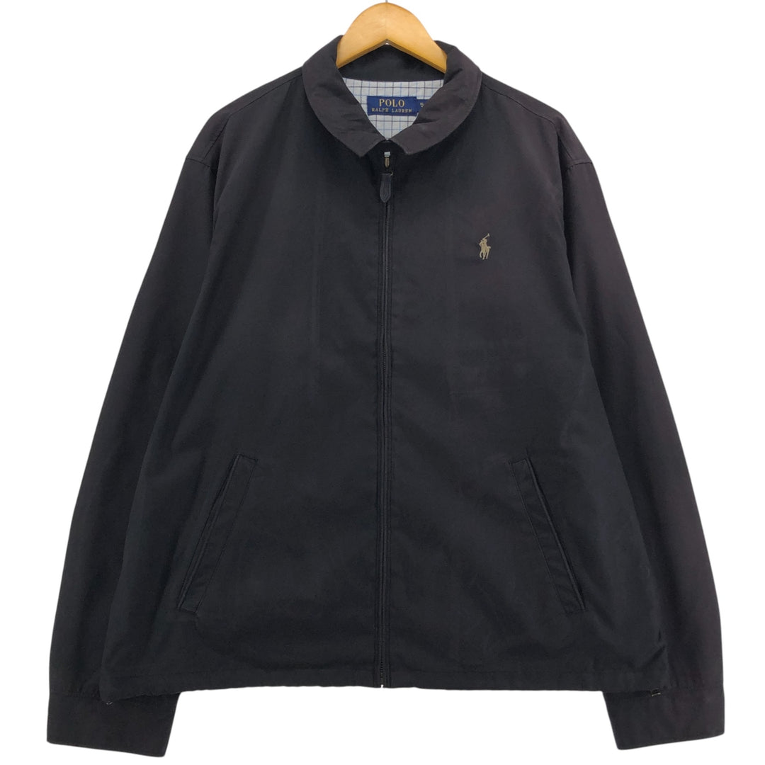 Ralph Lauren POLO RALPH LAUREN Swing Top Sports Jacket Men's XL polyester black type Vintage Second Hand