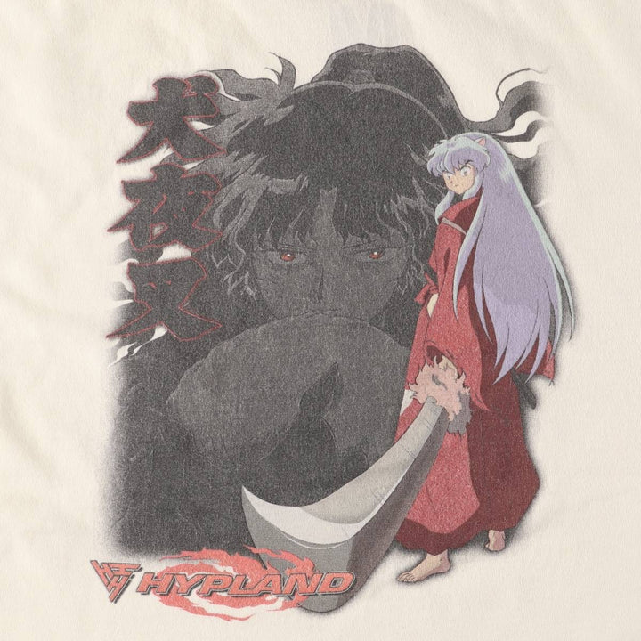 2000'S Inuyasha Anime Character Print T-Shirt, Men's Size Medium unclear yellow type Vintage Second Hand