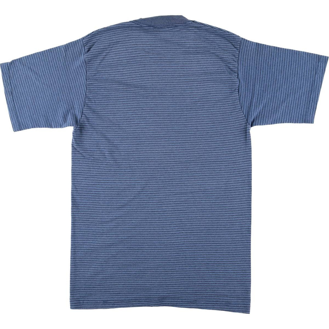 Puritan striped T-shirt, men's size M cotton blue type Vintage Second Hand