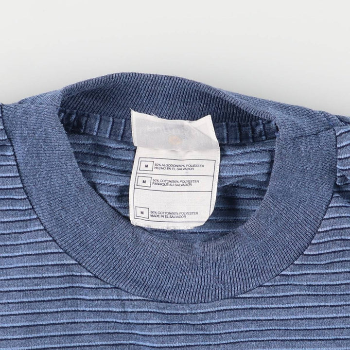 Puritan striped T-shirt, men's size M cotton blue type Vintage Second Hand