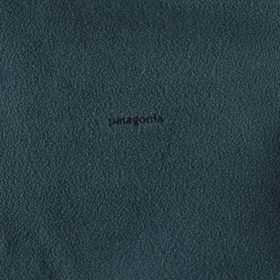 2000'S Patagonia Capilene 43470S6 Half-Zip Fleece Pullover, Made in USA, Men's Size Medium polyester Green type dark green Vintage Second Hand