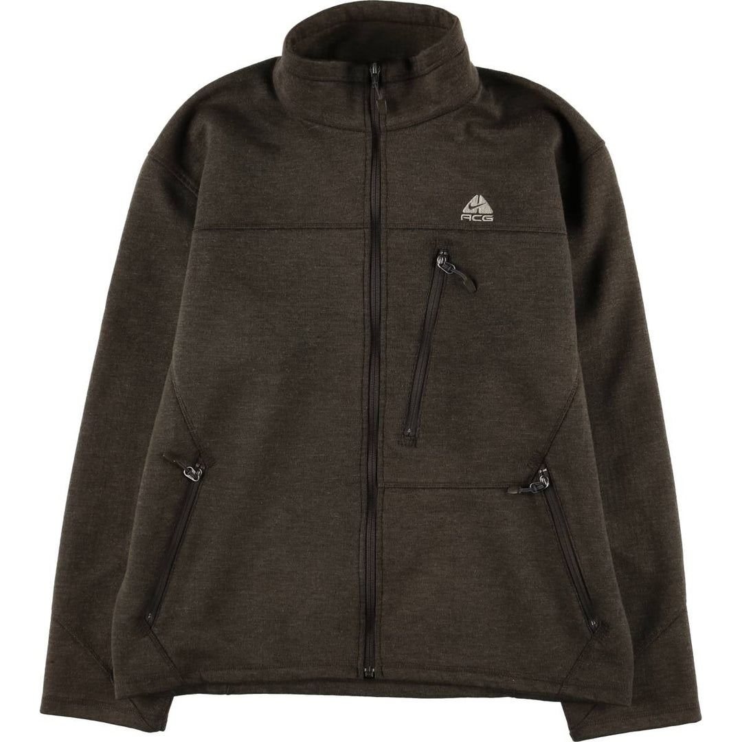 00'S Nike ACG fleece jacket, men's size L polyester brown type Vintage Second Hand