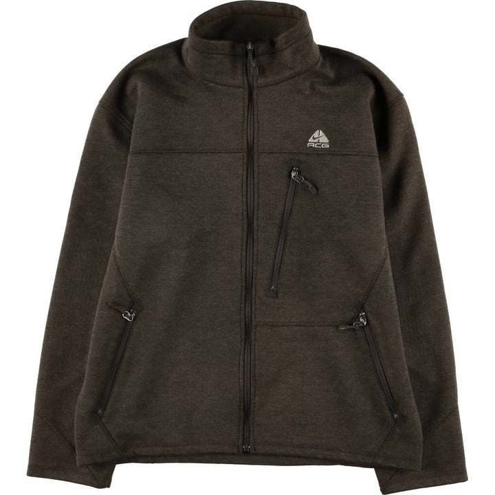 00'S Nike ACG fleece jacket, men's size L polyester brown type Vintage Second Hand