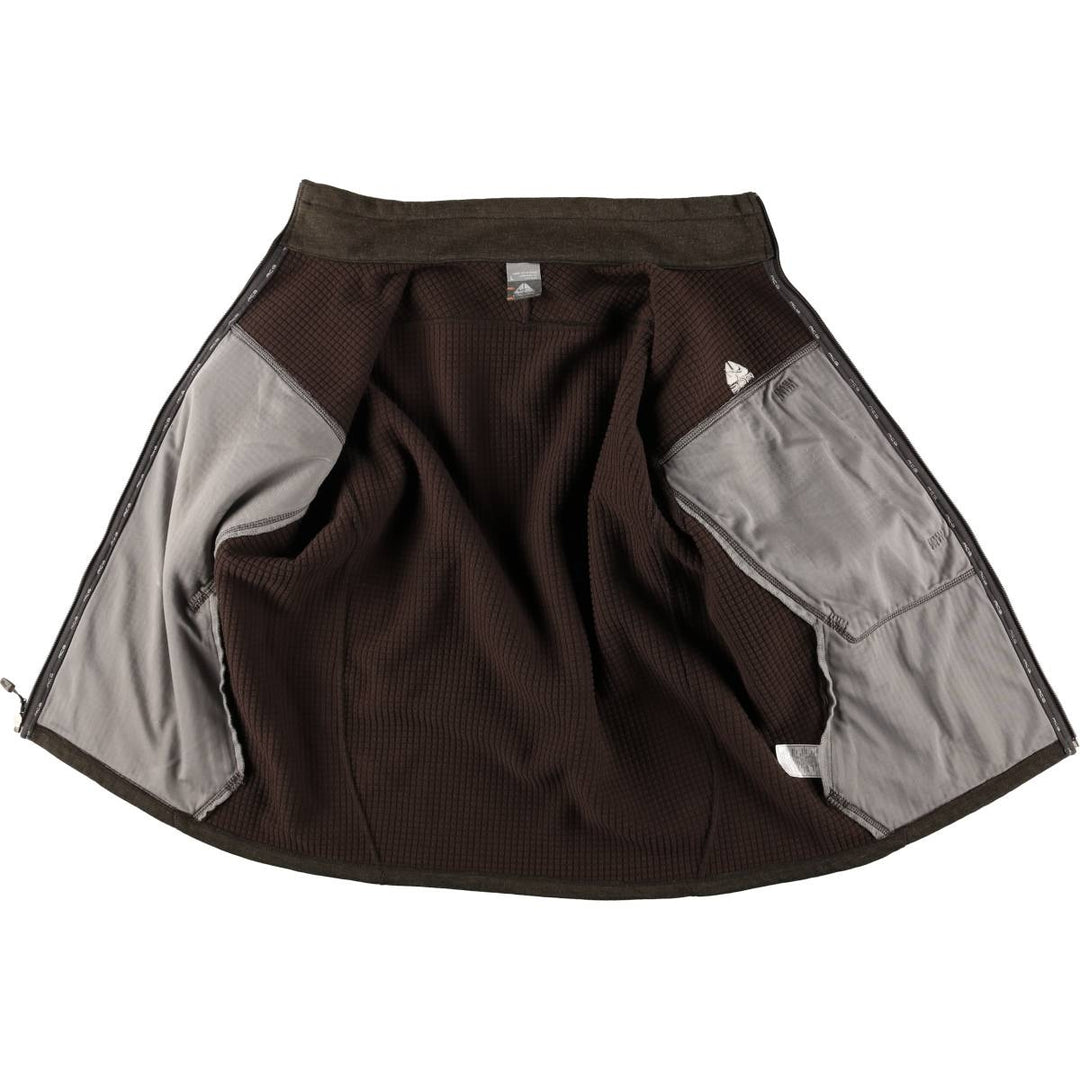 00'S Nike ACG fleece jacket, men's size L polyester brown type Vintage Second Hand