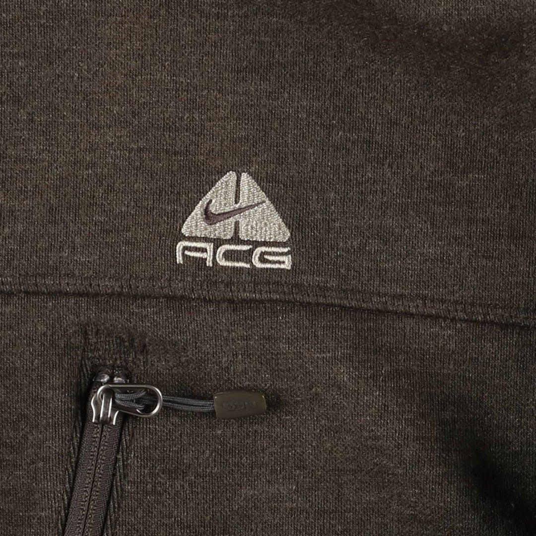 00'S Nike ACG fleece jacket, men's size L polyester brown type Vintage Second Hand
