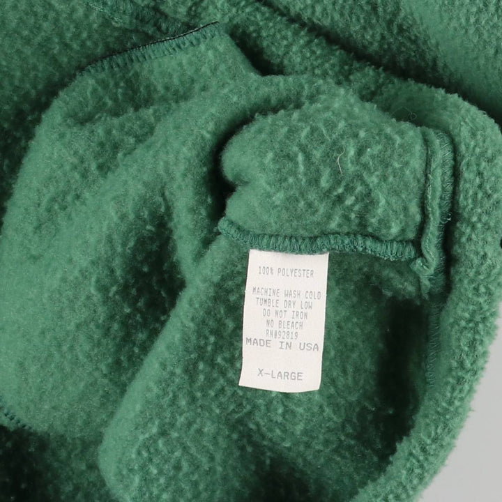 Vintage 80s-90'S Brooks Brothers Half-Zip Fleece Pullover, Made in USA, Men's XL polyester green type yellow green Vintage Second Hand
