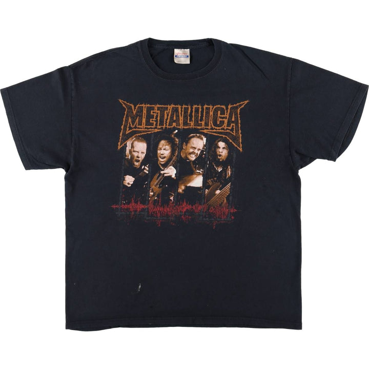 Metallica Band T-shirt, Band T, Men's XL size cotton black type Vintage Second Hand