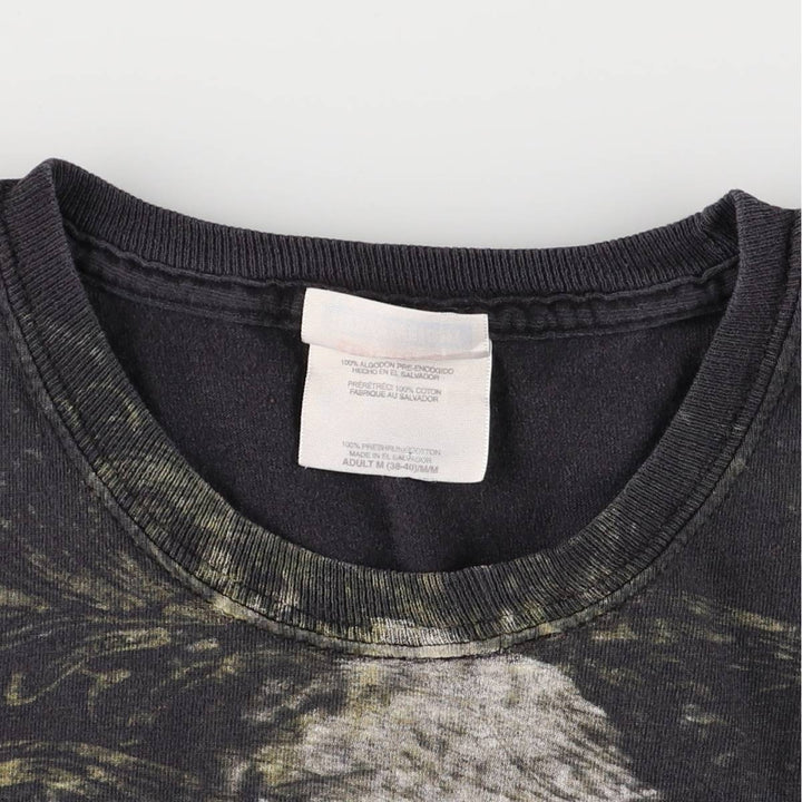 Hanes DISTURBED Band T-Shirt, Men's Size Medium cotton black type Vintage Second Hand