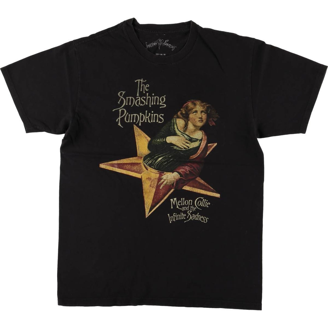 THE SMASHING PUMPKINS Smashing Pumpkins Band T-shirt Band T Men's M equivalent cotton black type Vintage Second Hand