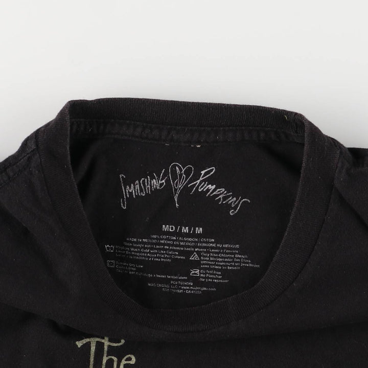 THE SMASHING PUMPKINS Smashing Pumpkins Band T-shirt Band T Men's M equivalent cotton black type Vintage Second Hand