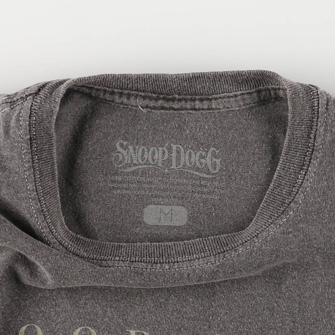 SNOOP DOGG Snoop Dogg Rap T-shirt Rap T Men's M size cotton Charcoal Vintage Second Hand