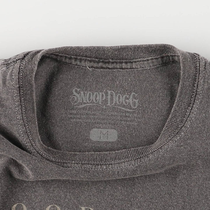 SNOOP DOGG Snoop Dogg Rap T-shirt Rap T Men's M size cotton Charcoal Vintage Second Hand