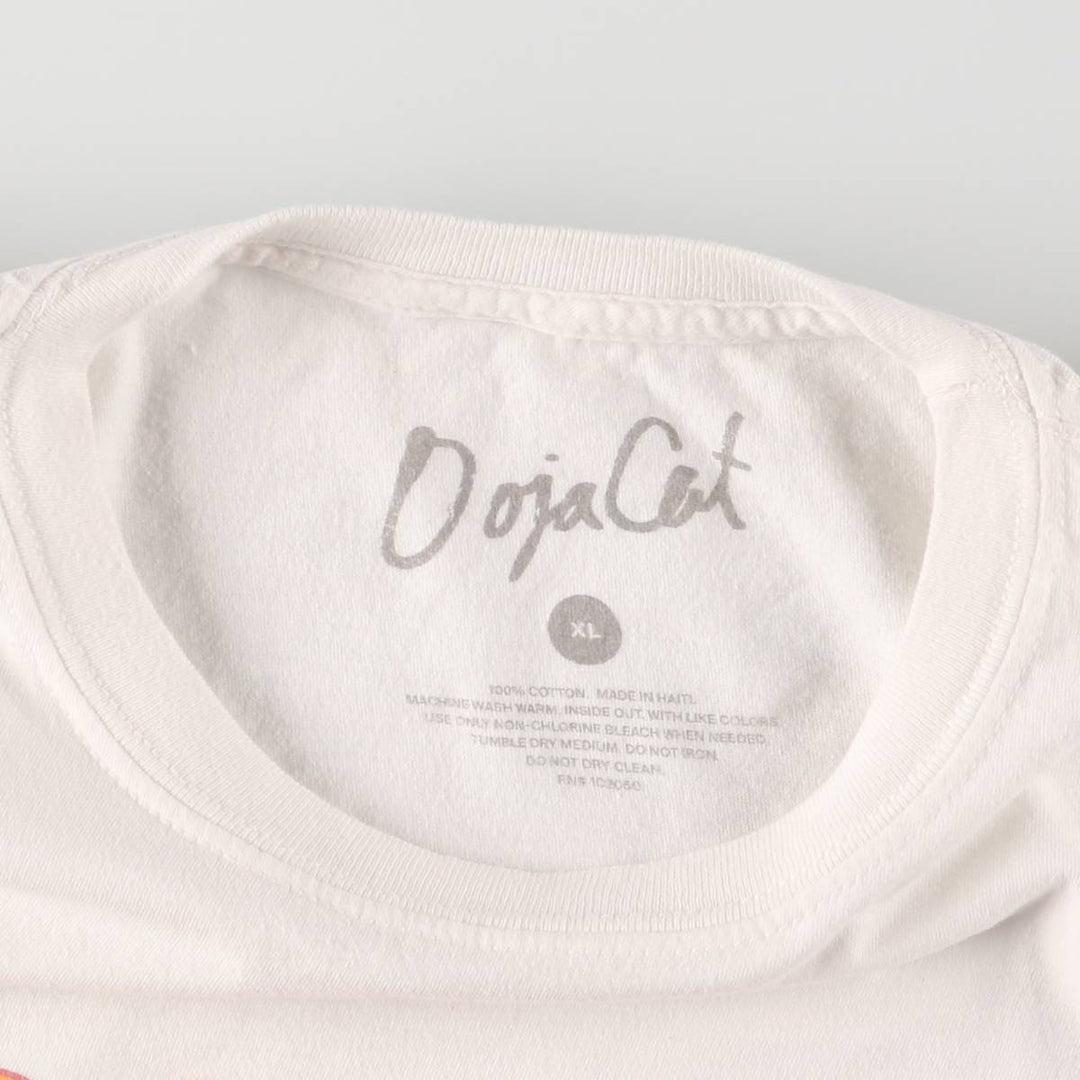 Doja Cat Rap T-Shirt, Men's XL cotton white type Vintage Second Hand