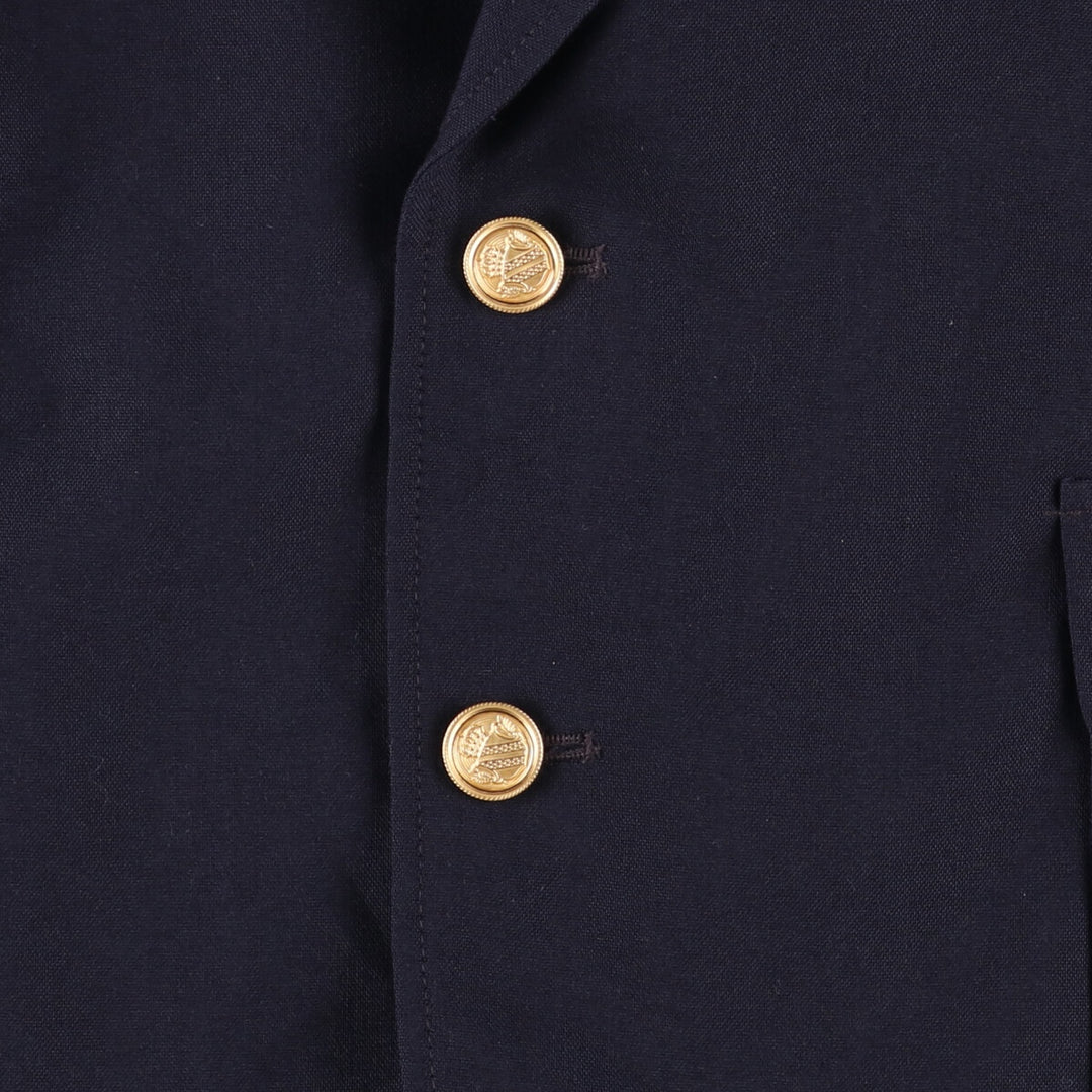 CLASSIC COLLECTION Navy Blazer Tailored Jacket Men's Size L polyester navy blue type Vintage Second Hand
