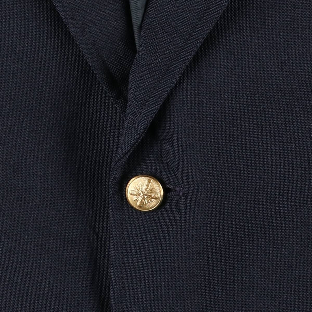 WALL STREET COLLECTION Navy Blazer, Tailored Jacket, Made in USA, Men's Size L unclear navy blue type Vintage Second Hand