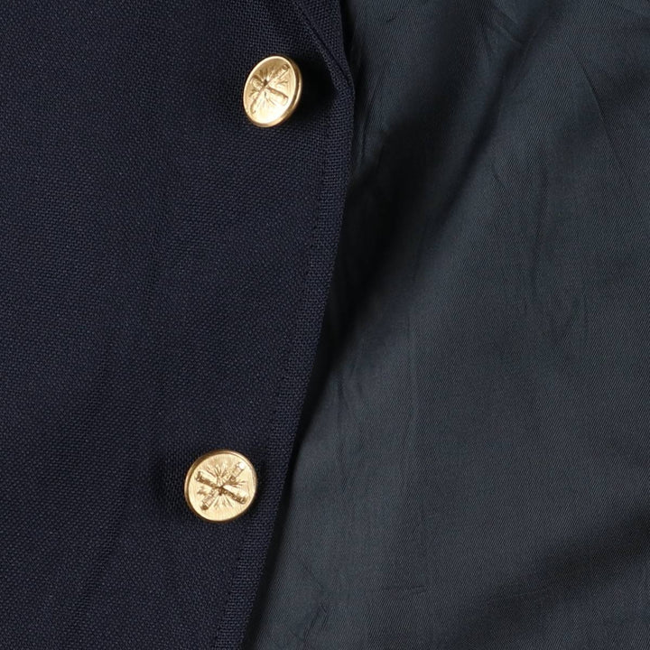 WALL STREET COLLECTION Navy Blazer, Tailored Jacket, Made in USA, Men's Size L unclear navy blue type Vintage Second Hand