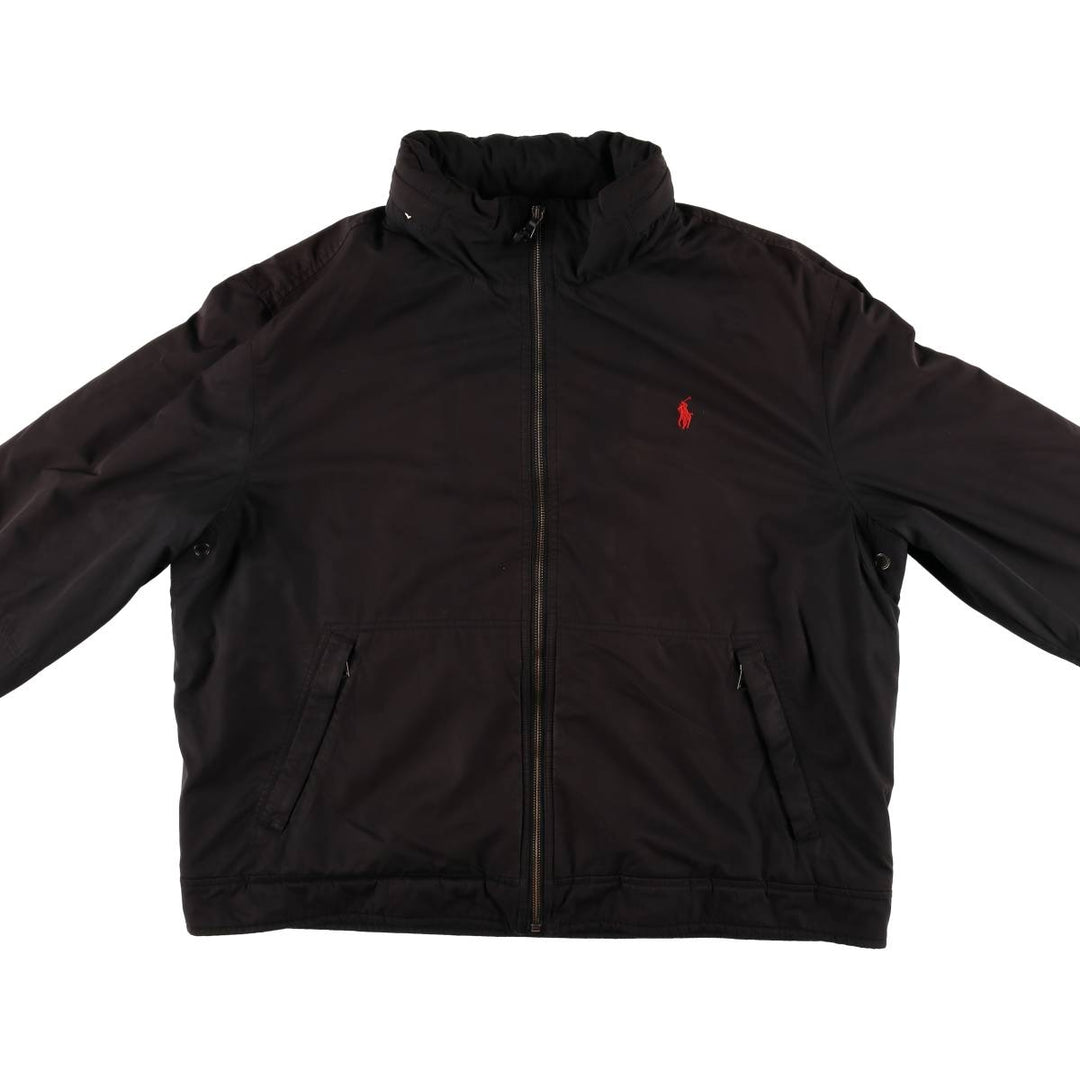 Ralph Lauren POLO by Ralph Lauren padded puffer jacket, men's size XXL polyester black type Vintage Second Hand