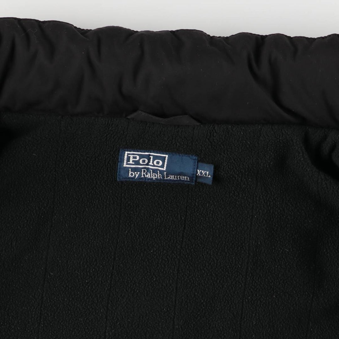 Ralph Lauren POLO by Ralph Lauren padded puffer jacket, men's size XXL polyester black type Vintage Second Hand