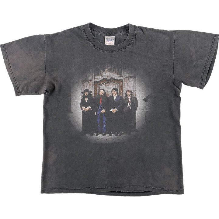 Gildan The Beatles Band T-Shirt, Men's Size Medium cotton Charcoal Vintage Second Hand