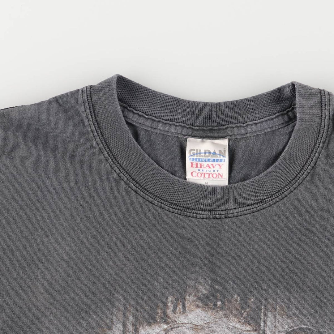 Gildan The Beatles Band T-Shirt, Men's Size Medium cotton Charcoal Vintage Second Hand