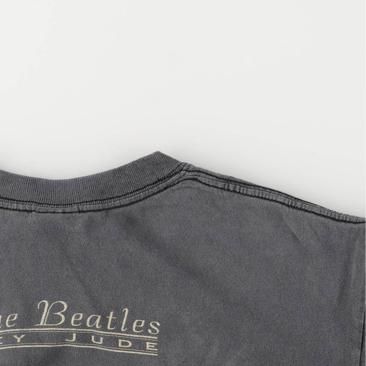 Gildan The Beatles Band T-Shirt, Men's Size Medium cotton Charcoal Vintage Second Hand