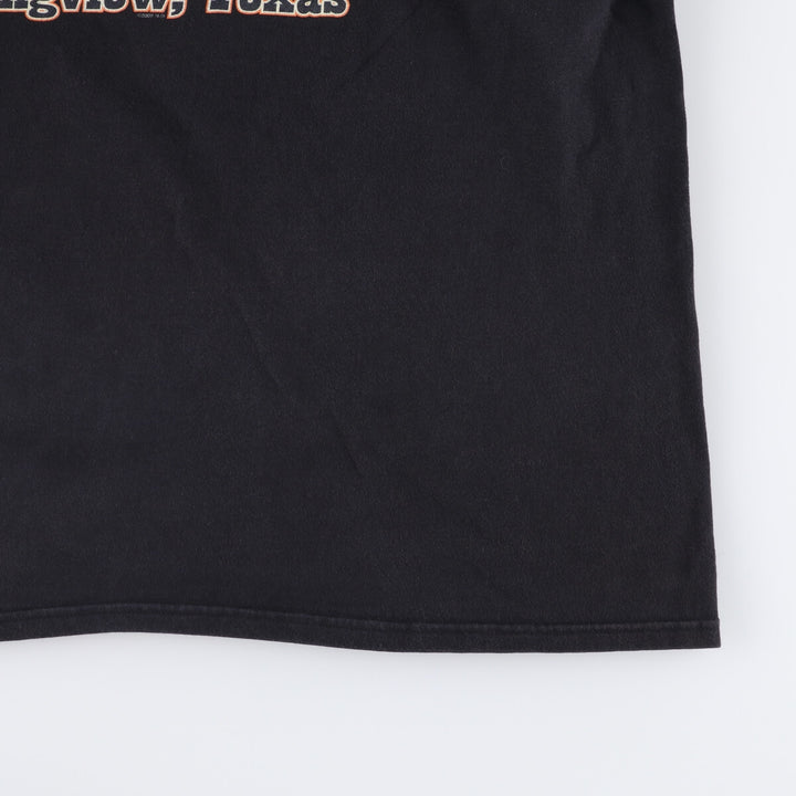 00'S Harley-Davidson Eagle Pattern Motorcycle Bike T-shirt Men's XXL cotton black type Vintage Second Hand