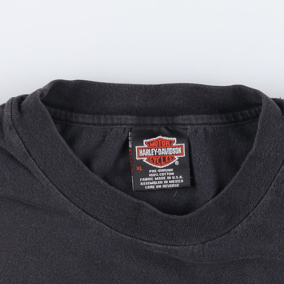 Harley-Davidson Motorcycle Bike T-shirt, Men's XL size cotton black type Vintage Second Hand