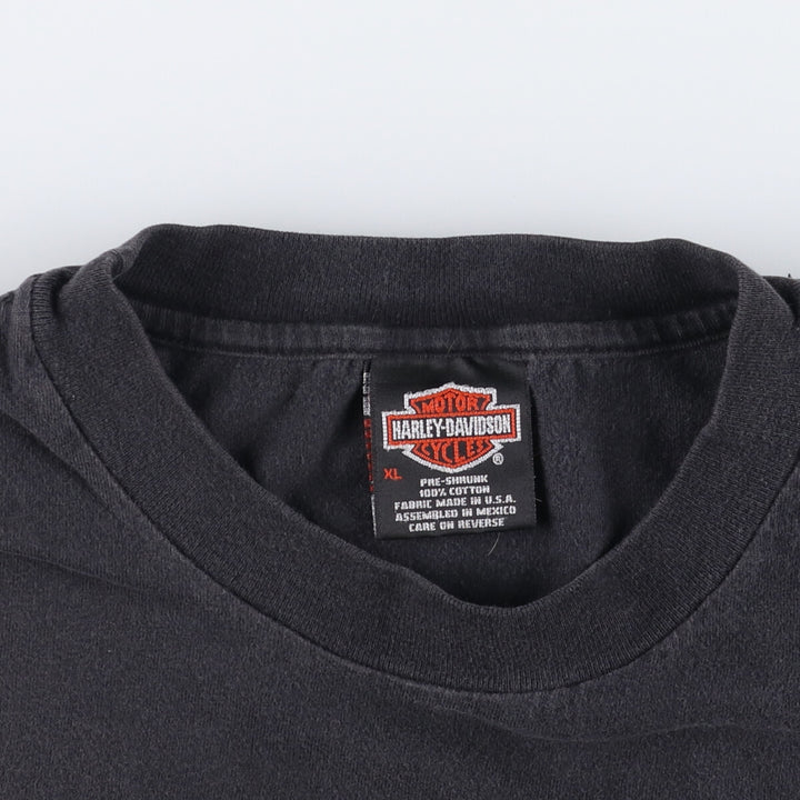 Harley-Davidson Motorcycle Bike T-shirt, Men's XL size cotton black type Vintage Second Hand