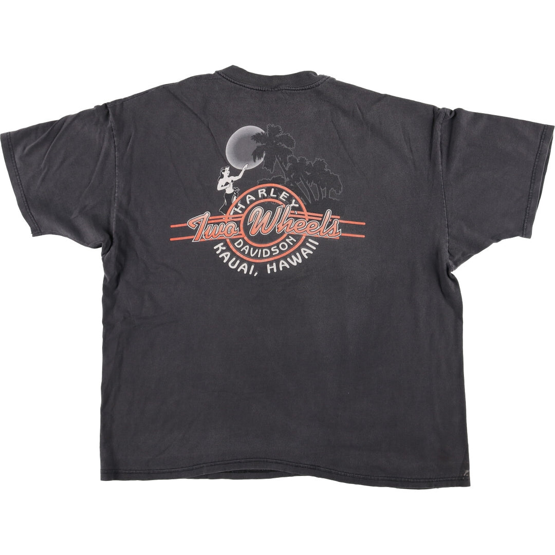 Harley-Davidson Motorcycle Bike T-shirt Made in USA Men's XXL cotton black type Vintage Second Hand