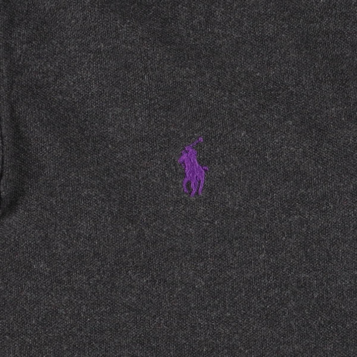 Ralph Lauren POLO RALPH LAUREN short sleeve polo shirt men's size L cotton black type Vintage Second Hand