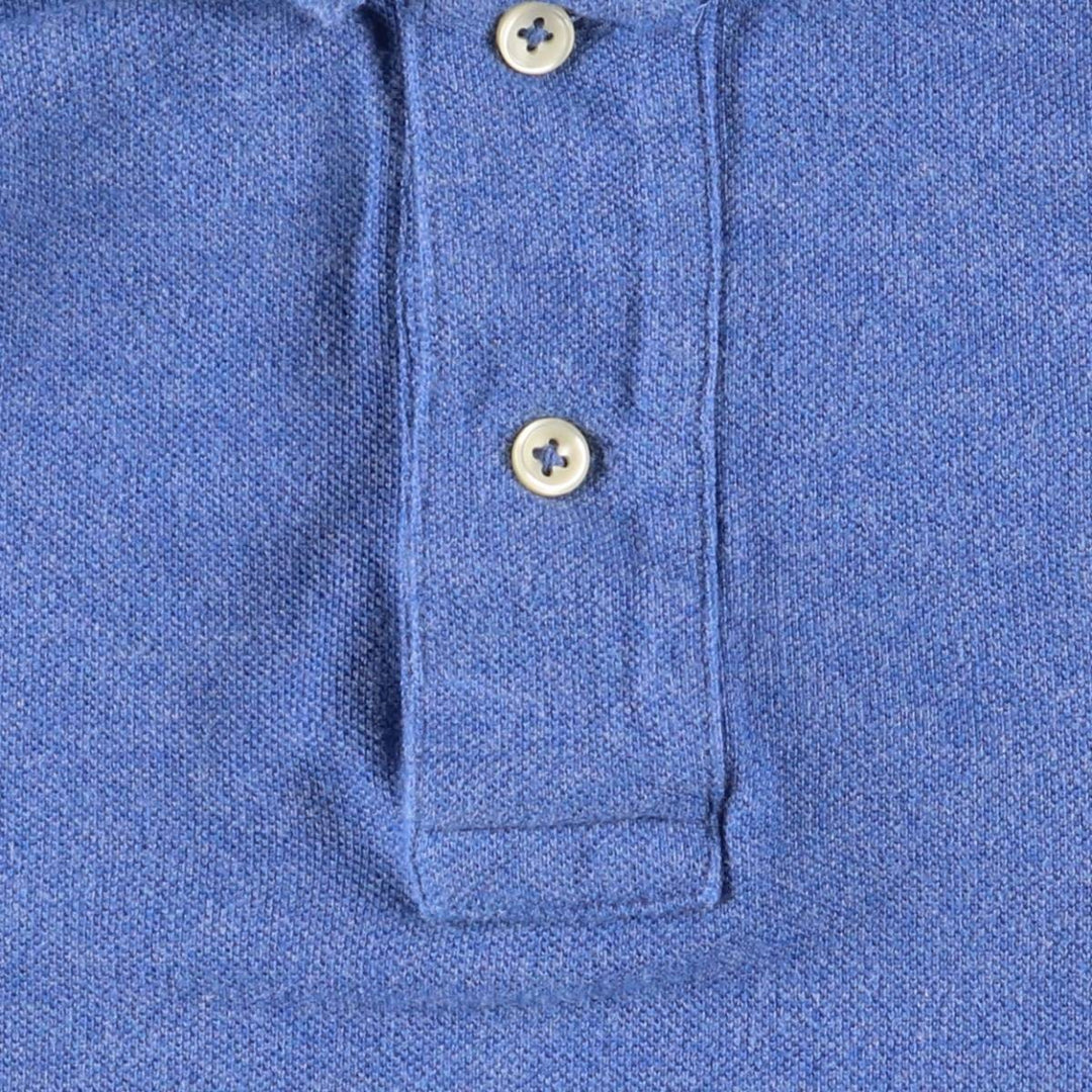 Ralph Lauren POLO RALPH LAUREN CLASSIC FIT short sleeve polo shirt, men's size M cotton Blue type light blue Vintage Second Hand