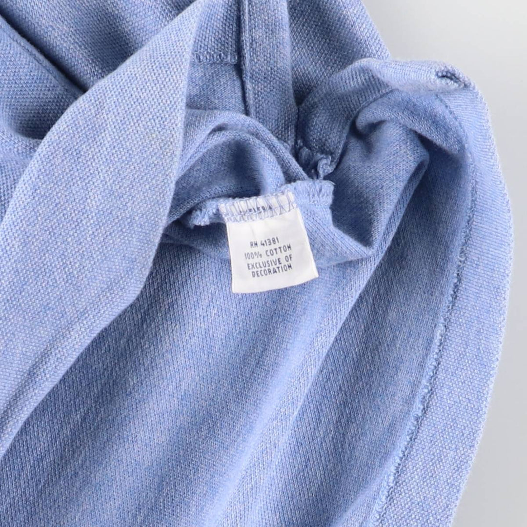 Ralph Lauren POLO RALPH LAUREN CLASSIC FIT short sleeve polo shirt for men size L cotton Blue type light blue Vintage Second Hand