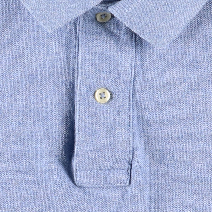 Ralph Lauren POLO RALPH LAUREN CLASSIC FIT short sleeve polo shirt for men size L cotton Blue type light blue Vintage Second Hand