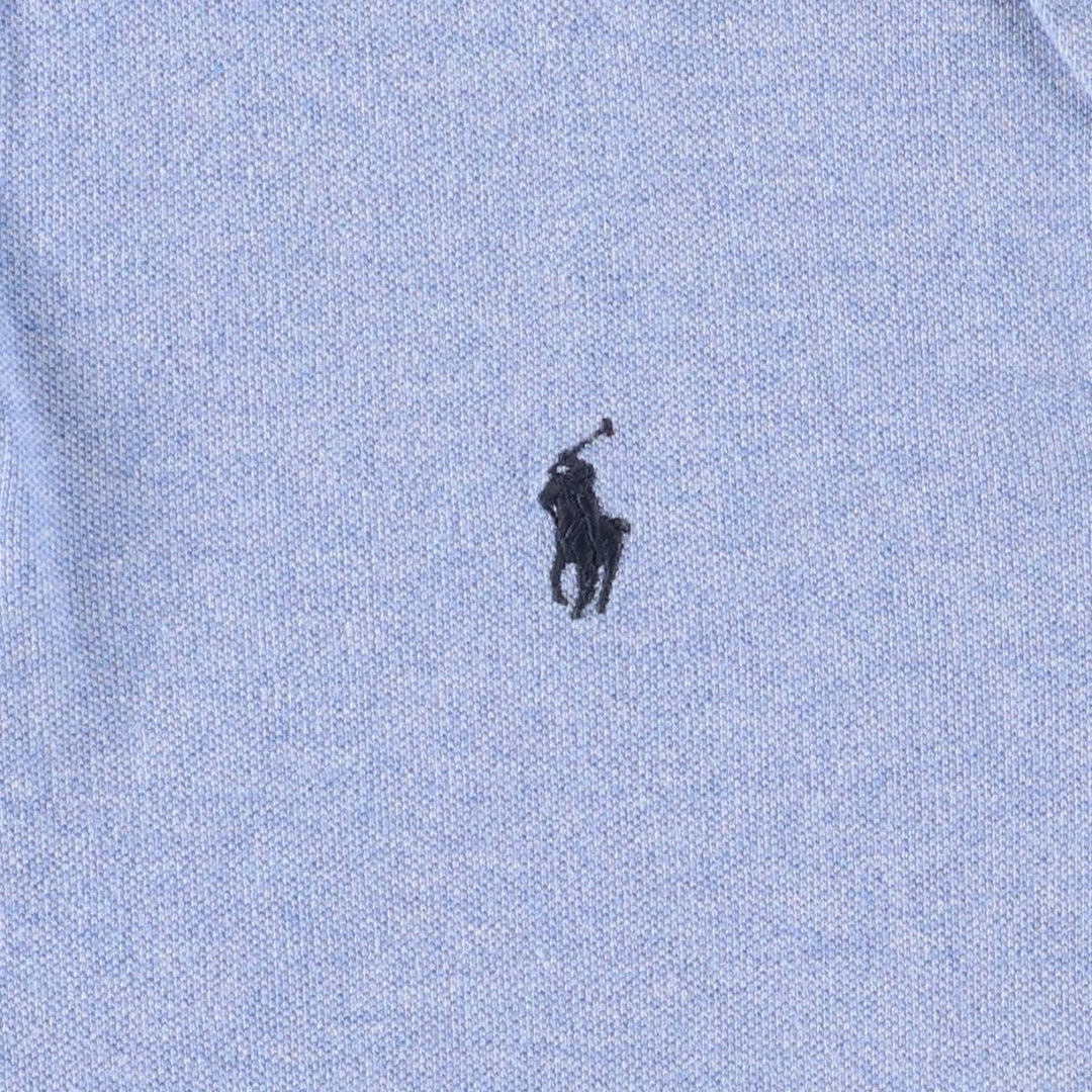 Ralph Lauren POLO RALPH LAUREN CLASSIC FIT short sleeve polo shirt for men size L cotton Blue type light blue Vintage Second Hand