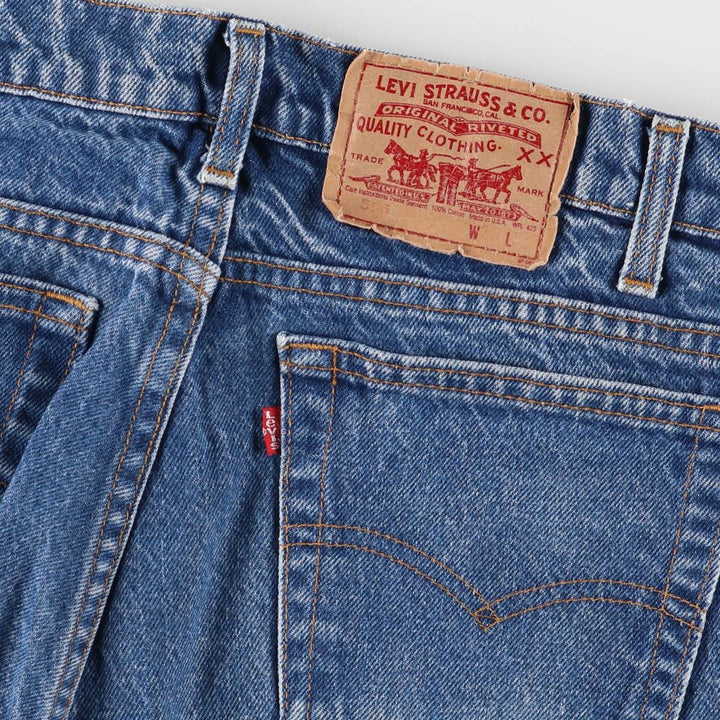 90'S Levi's 505-0216 Tapered Denim Pants, Made in USA, Men's, Size W30, Vintage cotton blue type Vintage Second Hand