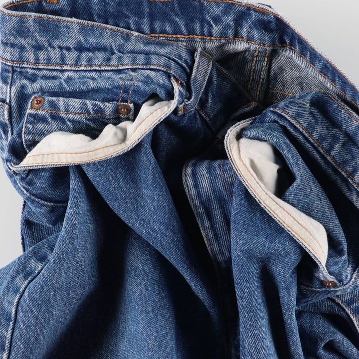 90'S Levi's 505-0216 Tapered Denim Pants, Made in USA, Men's, Size W30, Vintage cotton blue type Vintage Second Hand