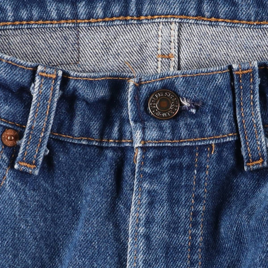 90'S Levi's 505-0217 Tapered Denim Pants Made in USA Men's W33 Vintage cotton blue type Vintage Second Hand