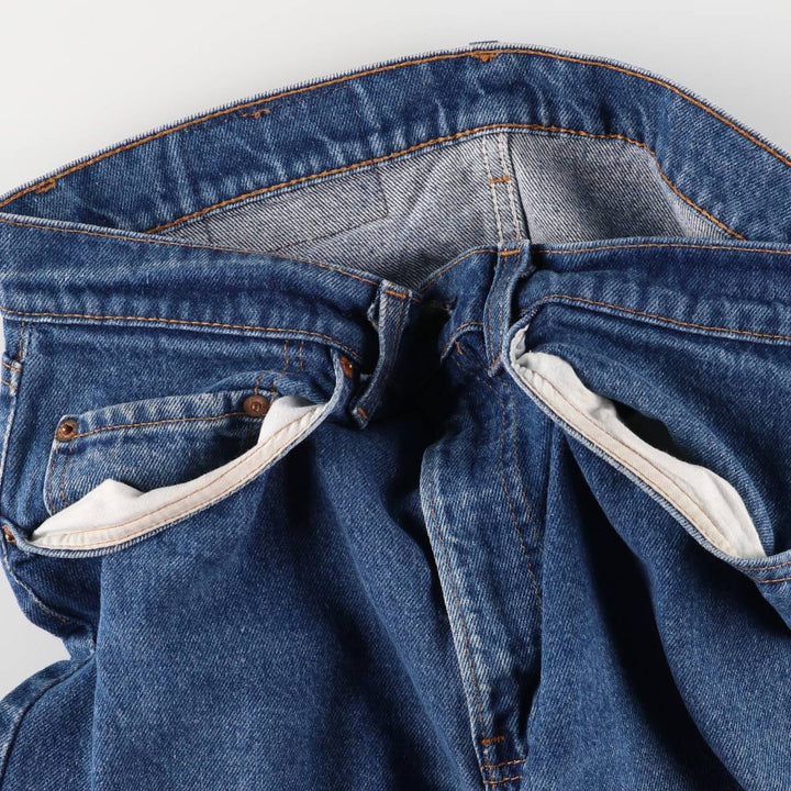 90'S Levi's 505-0217 Tapered Denim Pants Made in USA Men's W33 Vintage cotton blue type Vintage Second Hand