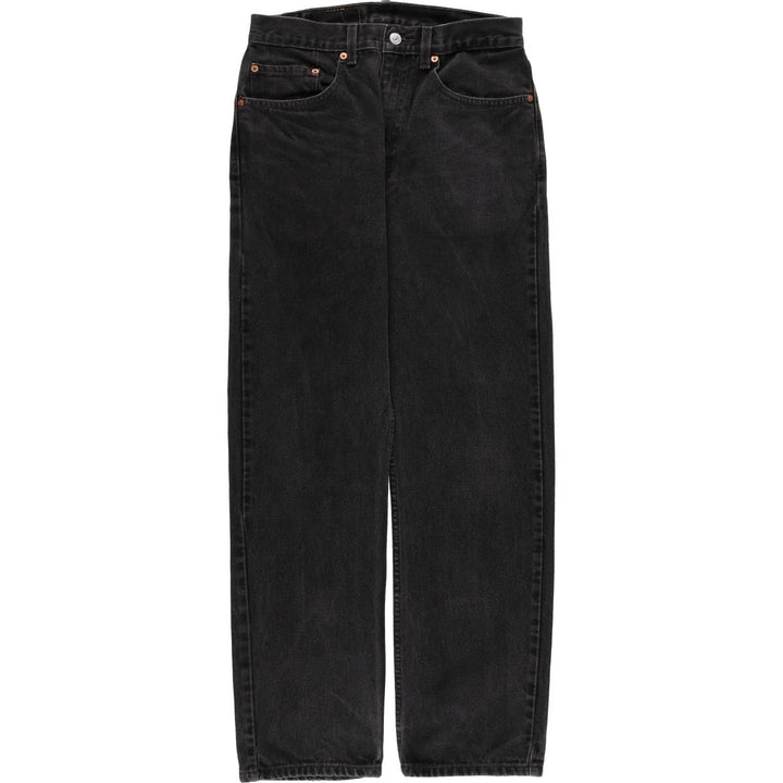 90'S Levi's 505-0260 Black Denim Tapered Denim Pants, Men's, Size W30, Vintage cotton black type Vintage Second Hand